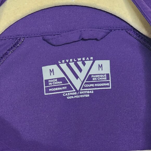 Levelwear Heather Grey w/Purple LS and Collar Poly Univ. of Washington Shacket M - Picture 8 of 16